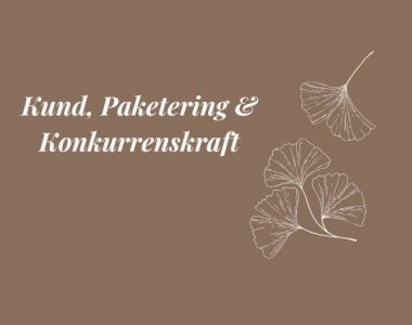 Kund, paketering och konkurrenskraft